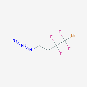 molecular formula C4H4BrF4N3 B2825090 4-叠氮-1-溴-1,1,2,2-四氟丁烷 CAS No. 2032375-47-4