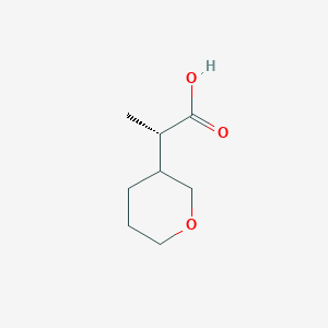 molecular formula C8H14O3 B2825106 (2S)-2-(Oxan-3-yl)propanoic acid CAS No. 2248216-82-0