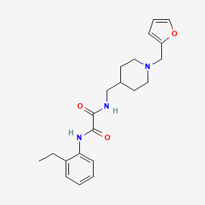 molecular formula C21H27N3O3 B2825107 N1-(2-ethylphenyl)-N2-((1-(furan-2-ylmethyl)piperidin-4-yl)methyl)oxalamide CAS No. 953180-99-9