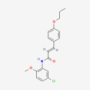 N-(5-chloro-2-methoxyphenyl)-3-(4-propoxyphenyl)acrylamide