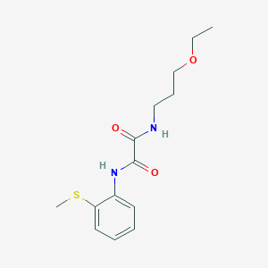 molecular formula C14H20N2O3S B2825118 N1-(3-ethoxypropyl)-N2-(2-(methylthio)phenyl)oxalamide CAS No. 1210895-93-4