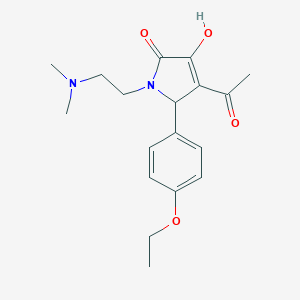 molecular formula C18H24N2O4 B282512 4-acetyl-1-[2-(dimethylamino)ethyl]-5-(4-ethoxyphenyl)-3-hydroxy-1,5-dihydro-2H-pyrrol-2-one 