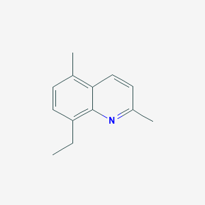 molecular formula C13H15N B2825123 8-Ethyl-2,5-dimethylquinoline CAS No. 1416447-74-9
