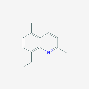 molecular formula C13H15N B2825123 8-乙基-2,5-二甲基喹啉 CAS No. 1416447-74-9