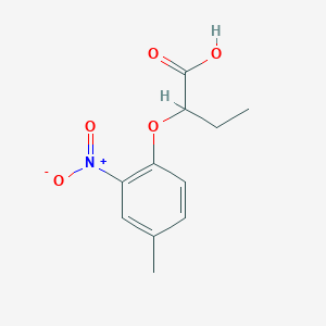 molecular formula C11H13NO5 B2825149 2-(4-Methyl-2-nitrophenoxy)butanoic acid CAS No. 869948-83-4