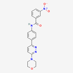 molecular formula C21H19N5O4 B2825153 N-(4-(6-morpholinopyridazin-3-yl)phenyl)-3-nitrobenzamide CAS No. 899953-75-4
