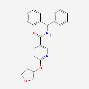 molecular formula C23H22N2O3 B2825155 N-苄基-6-((四氢呋喃-3-基)氧基)烟酰胺 CAS No. 2034490-95-2