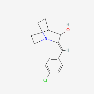 (2Z)-2-[(4-chlorophenyl)methylidene]-1-azabicyclo[2.2.2]octan-3-ol