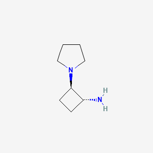 (1R,2R)-2-(Pyrrolidin-1-yl)cyclobutan-1-amine