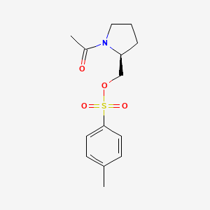 molecular formula C14H19NO4S B2825184 (S)-(1-Acetylpyrrolidin-2-yl)methyl 4-methylbenzenesulfonate CAS No. 1353994-74-7