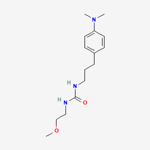 molecular formula C15H25N3O2 B2825204 1-(3-(4-(Dimethylamino)phenyl)propyl)-3-(2-methoxyethyl)urea CAS No. 1207019-73-5