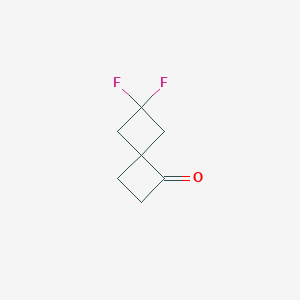 molecular formula C7H8F2O B2825209 2,2-Difluorospiro[3.3]heptan-7-one CAS No. 2490406-15-8