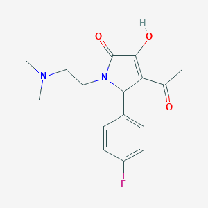 molecular formula C16H19FN2O3 B282521 4-acetyl-1-[2-(dimethylamino)ethyl]-5-(4-fluorophenyl)-3-hydroxy-1,5-dihydro-2H-pyrrol-2-one 