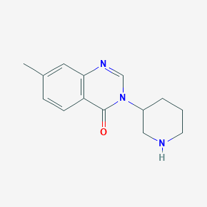 molecular formula C14H17N3O B2825224 7-methyl-3-piperidin-3-ylquinazolin-4(3H)-one CAS No. 1125418-48-5