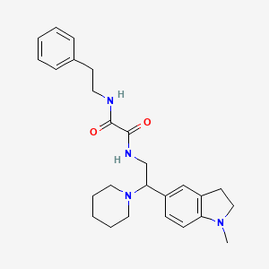 N1-(2-(1-methylindolin-5-yl)-2-(piperidin-1-yl)ethyl)-N2-phenethyloxalamide