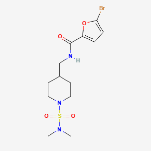 molecular formula C13H20BrN3O4S B2825232 5-bromo-N-((1-(N,N-dimethylsulfamoyl)piperidin-4-yl)methyl)furan-2-carboxamide CAS No. 2034356-39-1