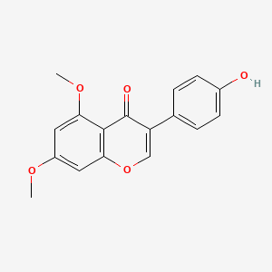 molecular formula C17H14O5 B2825252 3-(4-hydroxyphenyl)-5,7-dimethoxy-4H-chromen-4-one CAS No. 69127-80-6