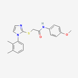 2-[1-(2,3-dimethylphenyl)imidazol-2-yl]sulfanyl-N-(4-methoxyphenyl)acetamide