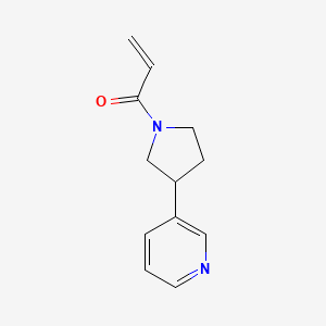 molecular formula C12H14N2O B2825267 1-(3-Pyridin-3-ylpyrrolidin-1-yl)prop-2-en-1-one CAS No. 2194023-87-3