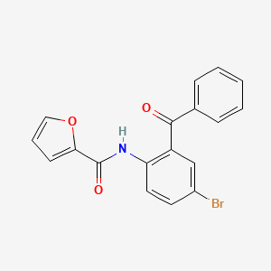 molecular formula C18H12BrNO3 B2825273 N-(2-benzoyl-4-bromophenyl)furan-2-carboxamide CAS No. 392236-88-3