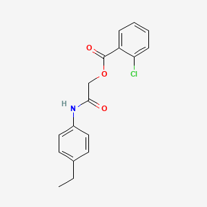 [(4-Ethylphenyl)carbamoyl]methyl 2-chlorobenzoate