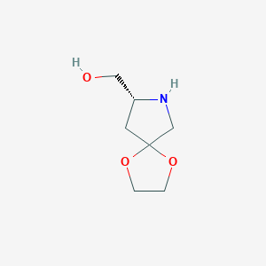 [(8R)-1,4-Dioxa-7-azaspiro[4.4]nonan-8-yl]methanol