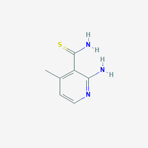 molecular formula C7H9N3S B2825287 2-氨基-4-甲基吡啶-3-羧硫脲 CAS No. 1505181-01-0