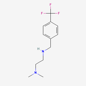 molecular formula C12H17F3N2 B2825303 [2-(Dimethylamino)ethyl]({[4-(trifluoromethyl)phenyl]methyl})amine CAS No. 755021-22-8