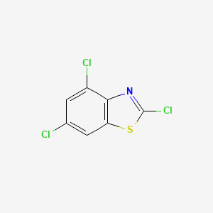 molecular formula C7H2Cl3NS B2825308 2,4,6-Trichloro-benzothiazole CAS No. 25745-12-4