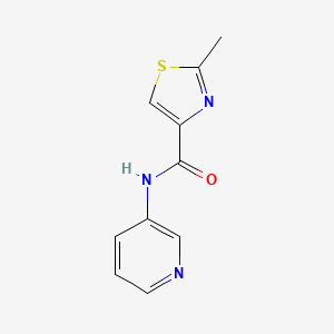 molecular formula C10H9N3OS B2825314 2-methyl-N-pyridin-3-yl-1,3-thiazole-4-carboxamide CAS No. 878019-08-0