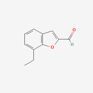 molecular formula C11H10O2 B2825315 7-Ethyl-1-benzofuran-2-carbaldehyde CAS No. 179728-76-8