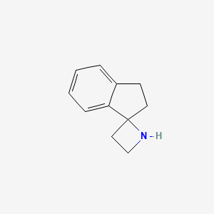 molecular formula C11H13N B2825333 2',3'-Dihydrospiro[azetidine-2,1'-indene] CAS No. 1498169-00-8