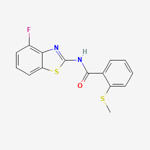 N-(4-fluorobenzo[d]thiazol-2-yl)-2-(methylthio)benzamide