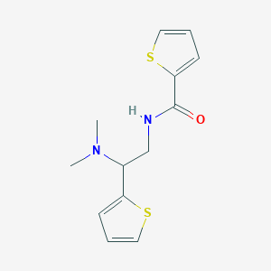 molecular formula C13H16N2OS2 B2825341 N-[2-(dimethylamino)-2-(thiophen-2-yl)ethyl]thiophene-2-carboxamide CAS No. 941964-20-1