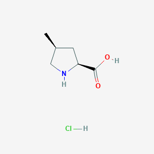 molecular formula C6H12ClNO2 B2825359 (2s,4s)-4-Methyl-pyrrolidine-2-carboxylic acid CAS No. 201481-62-1; 6734-41-4