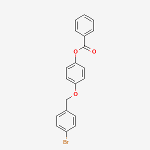 4-[(4-Bromophenyl)methoxy]phenyl benzoate