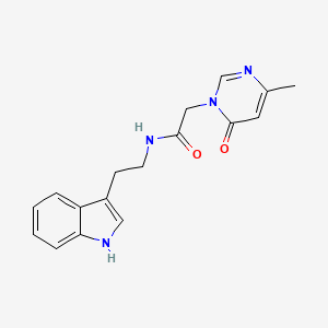 N-(2-(1H-indol-3-yl)ethyl)-2-(4-methyl-6-oxopyrimidin-1(6H)-yl)acetamide