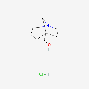 molecular formula C8H16ClNO B2825374 {1-Azabicyclo[3.2.1]octan-5-yl}methanol hydrochloride CAS No. 1955561-19-9