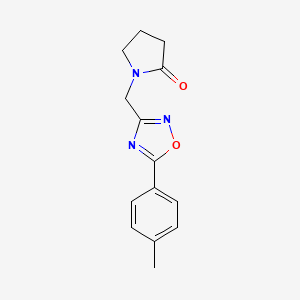 1-{[5-(4-Methylphenyl)-1,2,4-oxadiazol-3-yl]methyl}pyrrolidin-2-one