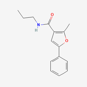molecular formula C15H17NO2 B2825401 2-甲基-5-苯基-N-丙基呋喃-3-甲酰胺 CAS No. 941252-04-6