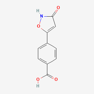molecular formula C10H7NO4 B2825403 4-(3-氧代-1,2-噁唑-5-基)苯甲酸 CAS No. 1503955-71-2