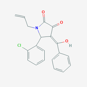 molecular formula C20H16ClNO3 B282541 1-allyl-4-benzoyl-5-(2-chlorophenyl)-3-hydroxy-1,5-dihydro-2H-pyrrol-2-one 