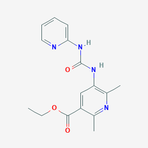 Ethyl 2,6-dimethyl-5-(3-(pyridin-2-yl)ureido)nicotinate