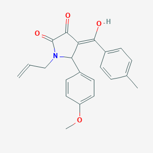 molecular formula C22H21NO4 B282543 1-allyl-3-hydroxy-5-(4-methoxyphenyl)-4-(4-methylbenzoyl)-1,5-dihydro-2H-pyrrol-2-one 