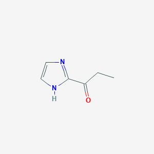 molecular formula C6H8N2O B2825443 1-Propanone, 1-(1H-imidazol-2-yl)- CAS No. 53981-68-3