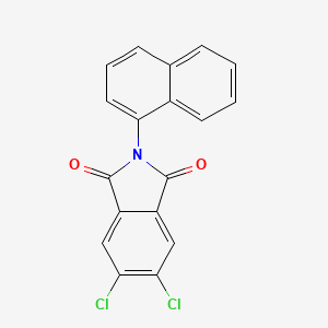 molecular formula C18H9Cl2NO2 B2825451 5,6-Dichloro-2-naphthalen-1-ylisoindole-1,3-dione CAS No. 93296-70-9