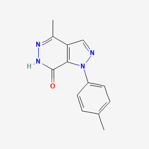 molecular formula C13H12N4O B2825464 4-methyl-1-(4-methylphenyl)-1H,6H,7H-pyrazolo[3,4-d]pyridazin-7-one CAS No. 2097935-56-1