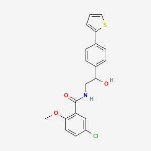 5-chloro-N-{2-hydroxy-2-[4-(thiophen-2-yl)phenyl]ethyl}-2-methoxybenzamide