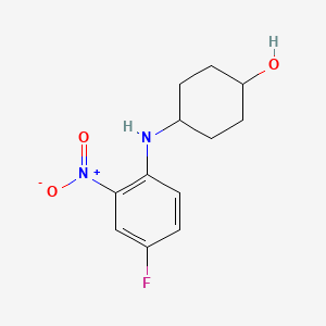 molecular formula C12H15FN2O3 B2825474 (1R,4R)-4-(4-Fluoro-2-nitrophenylamino)cyclohexanol CAS No. 1233958-92-3