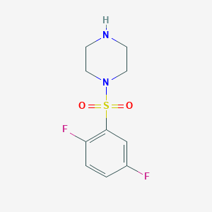 molecular formula C10H12F2N2O2S B2825475 1-(2,5-Difluorophenyl)sulfonylpiperazine CAS No. 847837-33-6